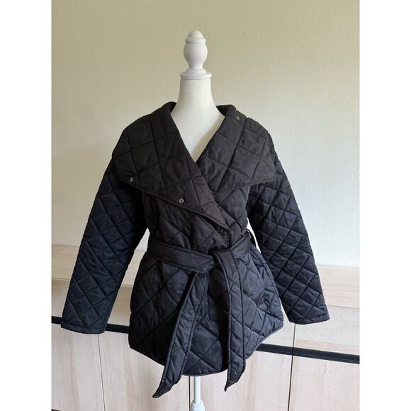 Rebecca Minkoff Jackets & Blazers - Rebecca Minkoff Women's Diamond Quilted Wrap Jacket convertible collar Size M